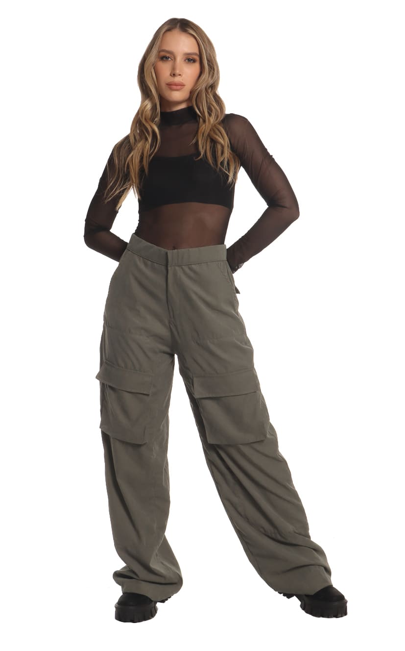 Pantalón Verde Cargo - Navissi Clothing ♡
