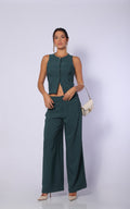 Pantalón Verde Tiro Alto