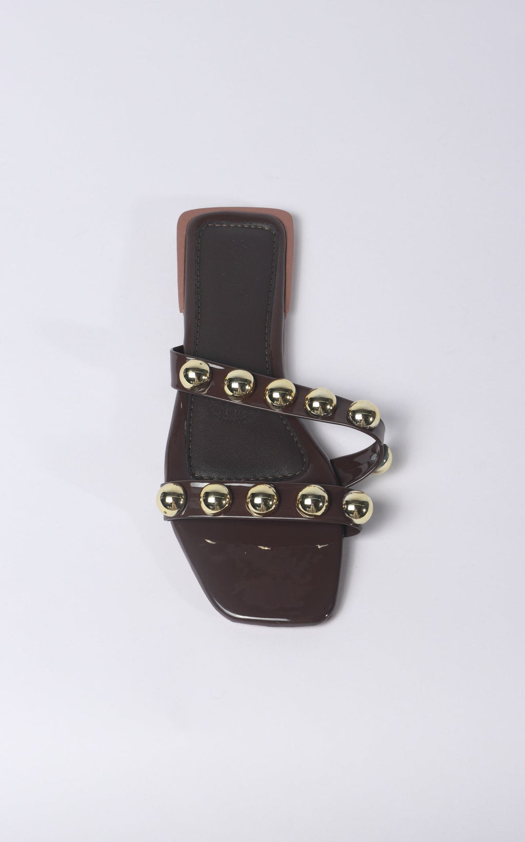 Chocolate Studded Sandals