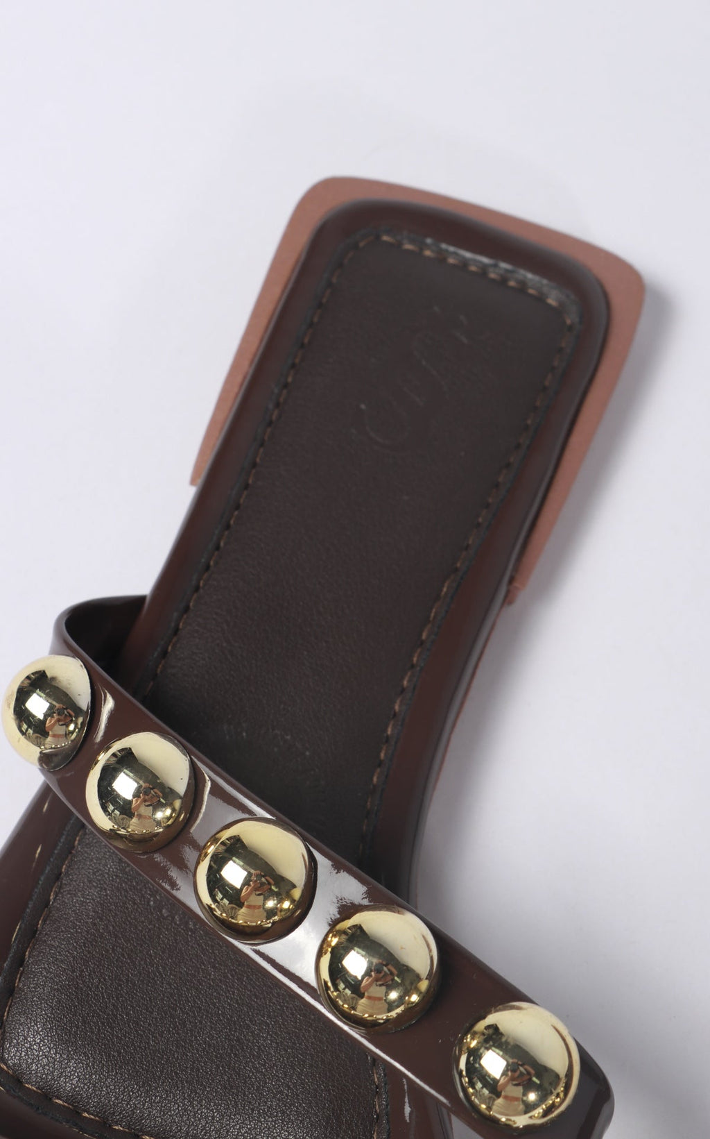 Chocolate Studded Sandals