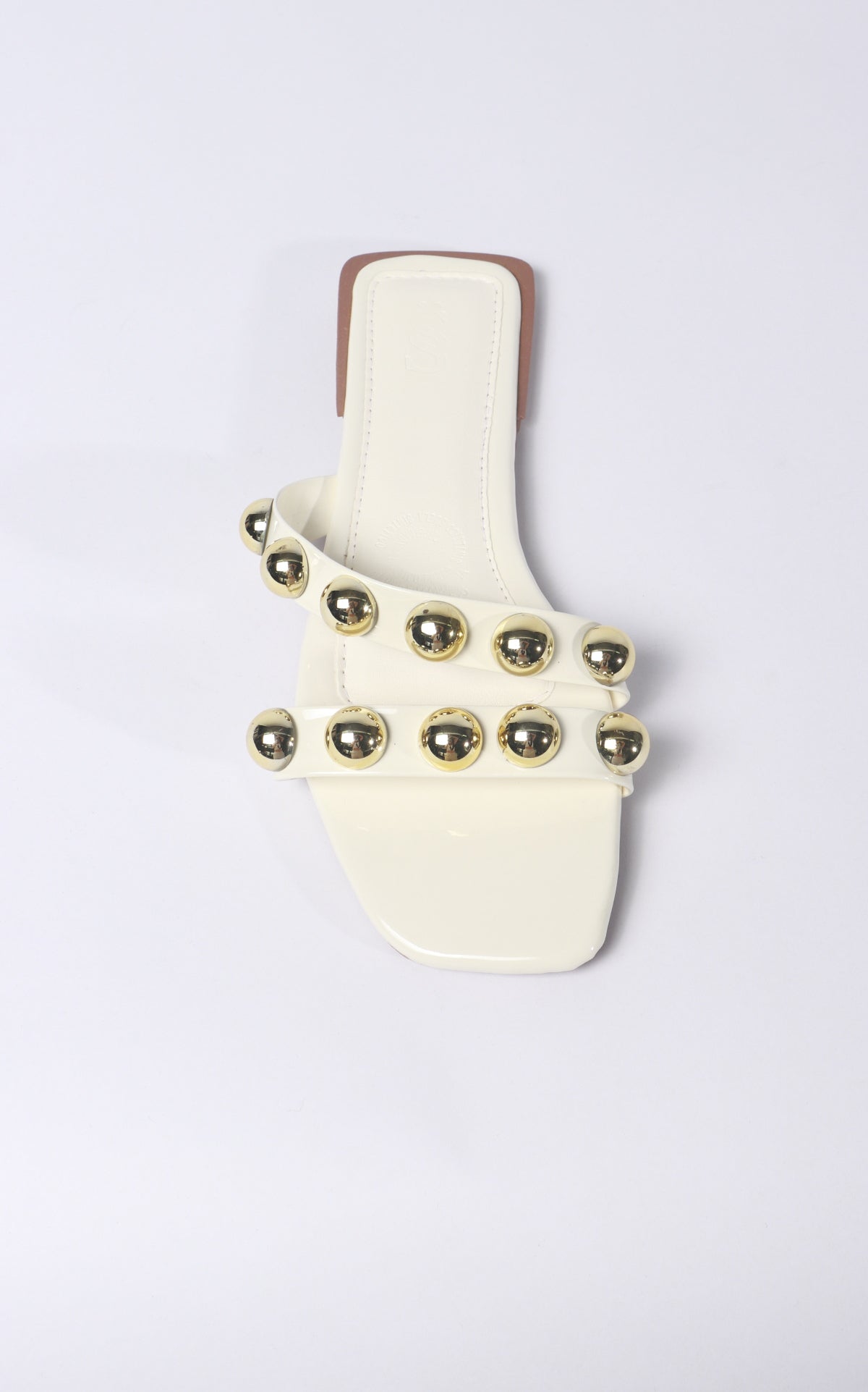 Ivory Studded Sandals