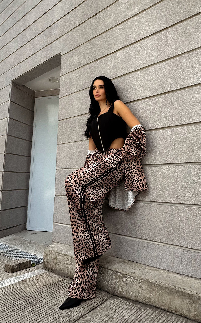 Pantalón Animal Print Líneas