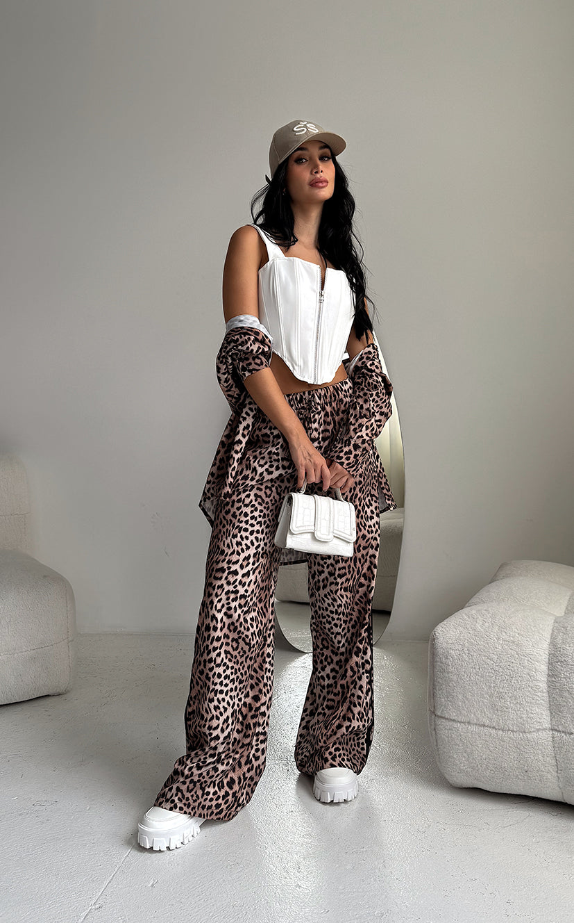 Pantalón Animal Print Líneas