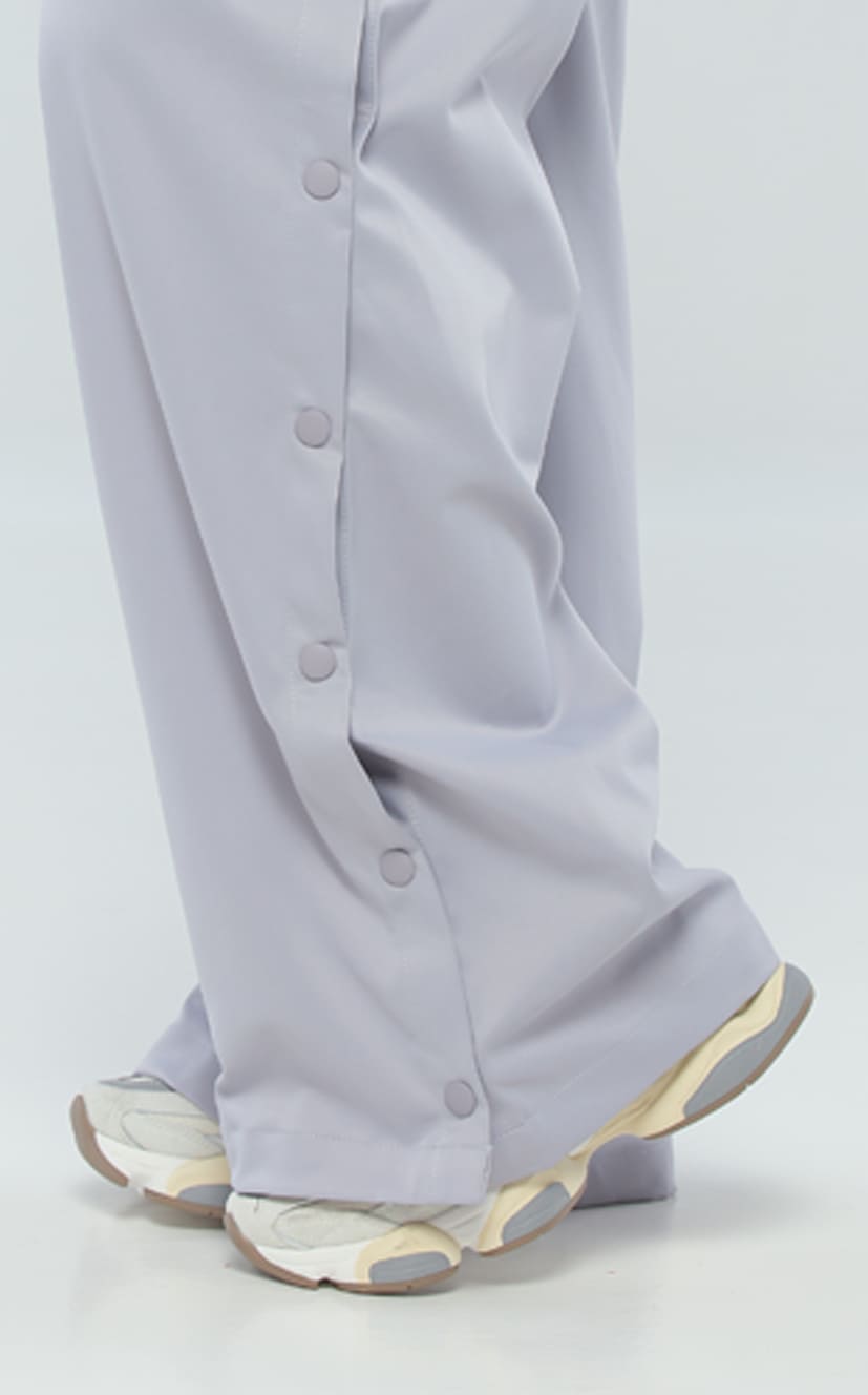 Pantalón Gris Broches Costado