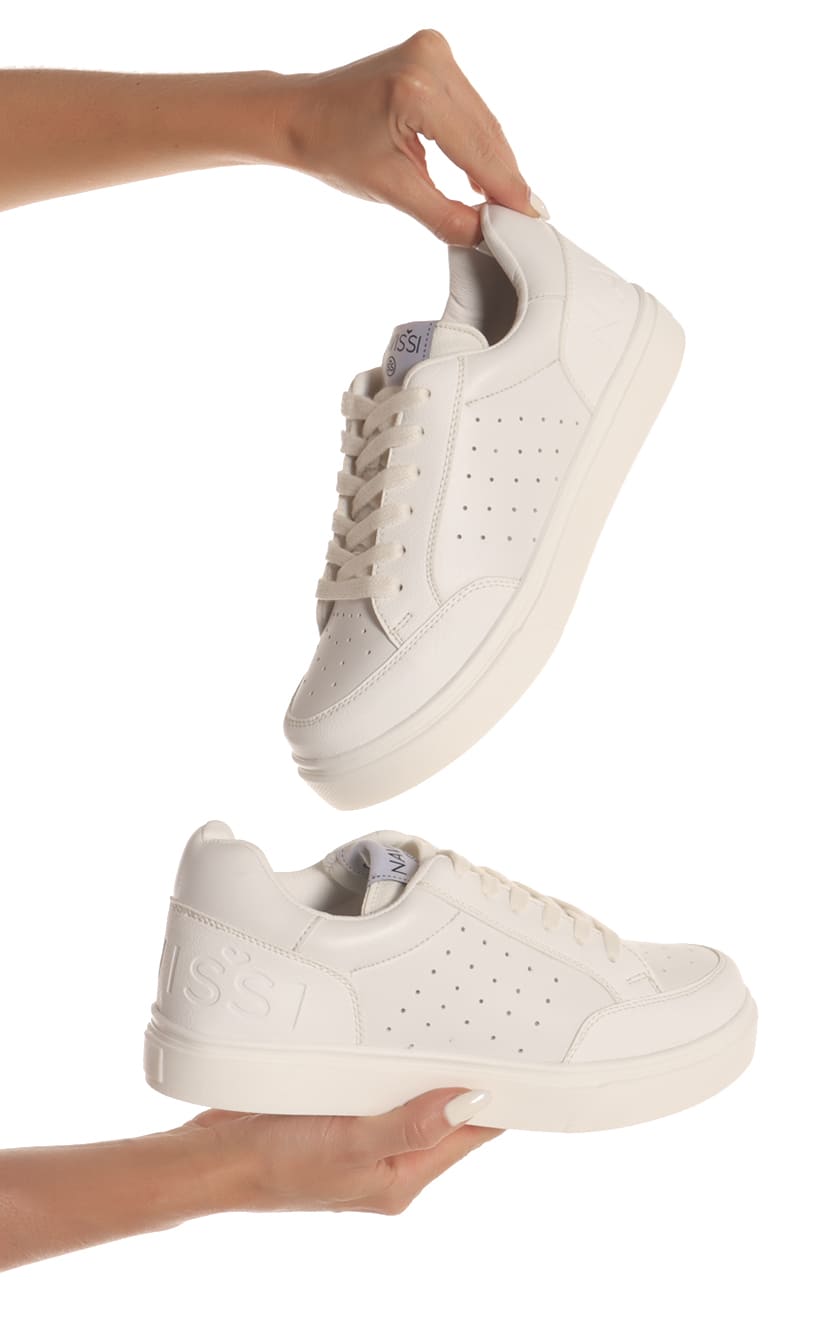 Tenis Blancos Talonera - Navissi Clothing ♡