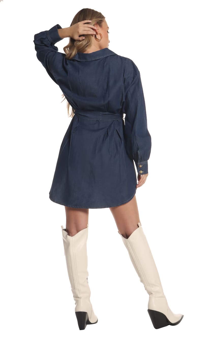 Vestido Azul Camisero - Navissi Clothing ♡