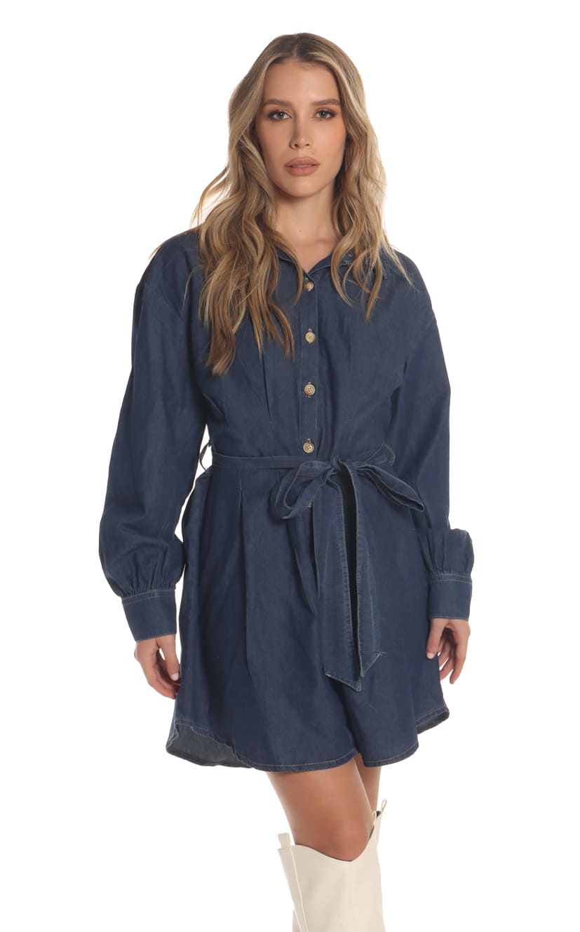 Vestido Azul Camisero - Navissi Clothing ♡