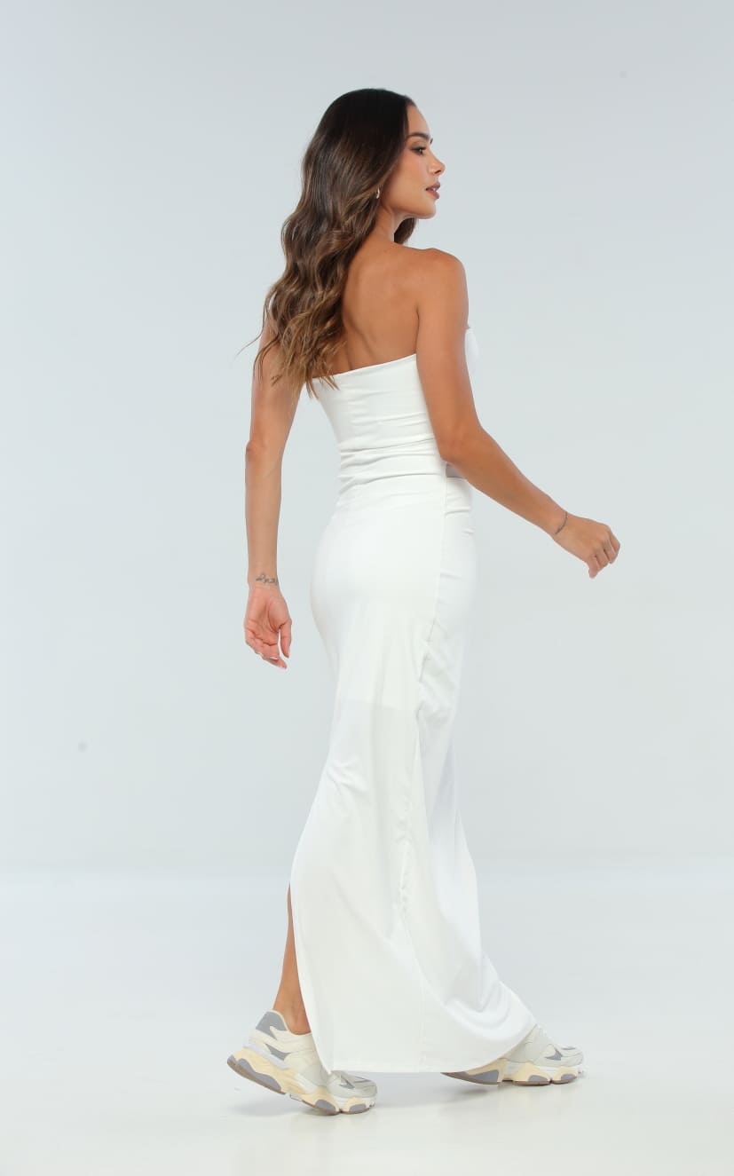 Vestido Blanco Mallatex