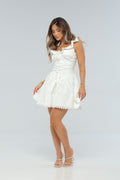 Vestido Marfil Copas
