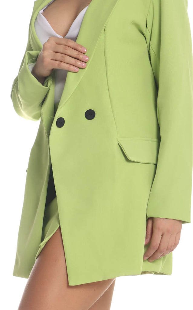 Blazer Verde Limón Oversize - Navissi Clothing ♡