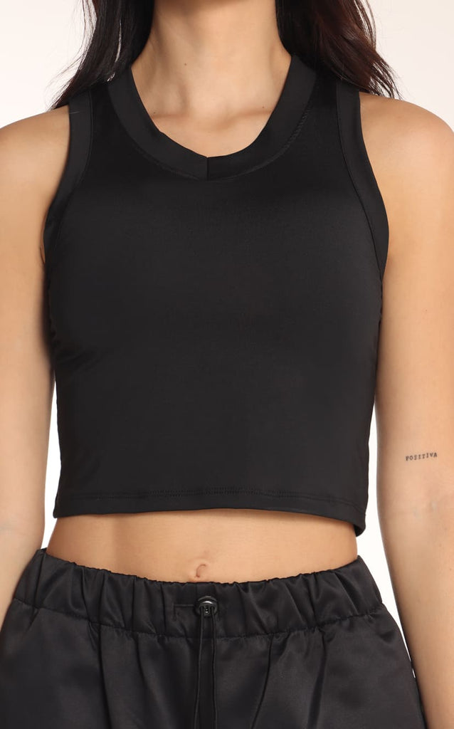 Blusa Crop Negra - Navissi Clothing ♡