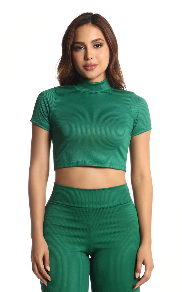 Blusa Verde Cuello Alto - Navissi Clothing ♡