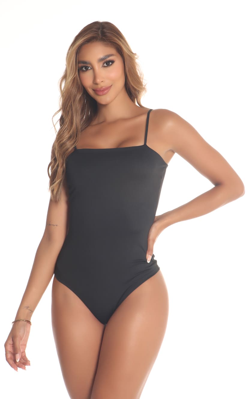 Body Negro Escote Cuadrado - Navissi Clothing ♡