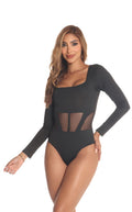 Body Negro Manga Larga - Navissi Clothing ♡