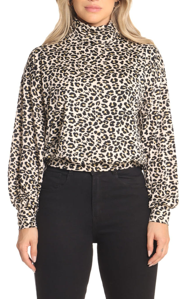 Buzo Animal Print Cuello Alto - Navissi Clothing ♡