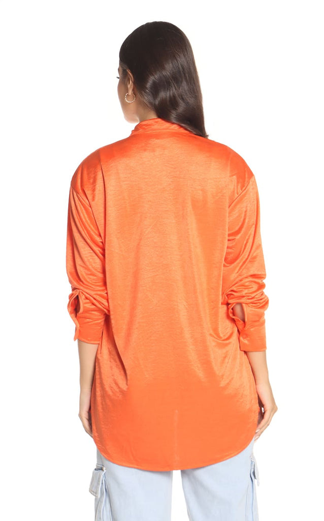 Camisa Naranja Manga Larga - Navissi Clothing ♡