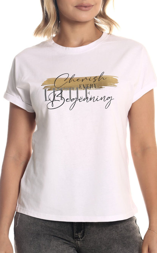 Camiseta Blanca Estampado - Navissi Clothing ♡