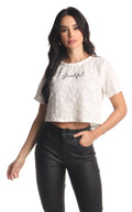 Camiseta Marfil Cropped - Navissi Clothing ♡