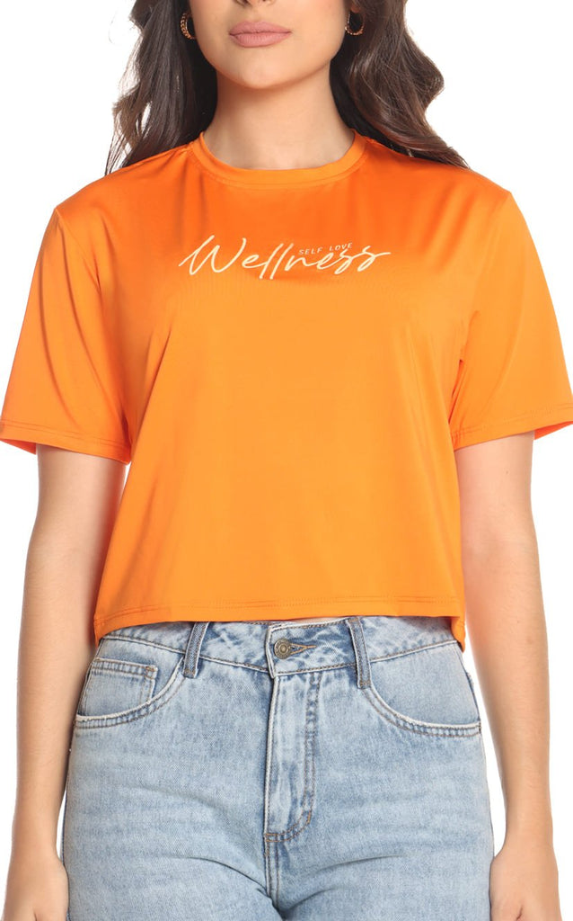 Camiseta Naranja Wellness - Navissi Clothing ♡