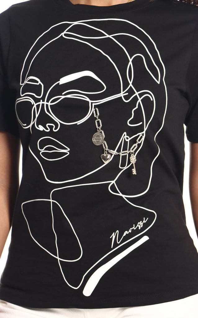 Camiseta Negra Mujer - Navissi Clothing ♡
