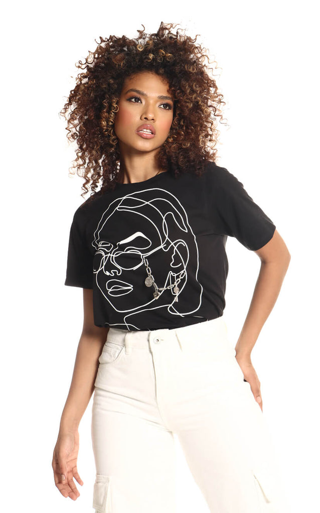 Camiseta Negra Mujer - Navissi Clothing ♡