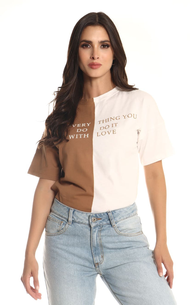 Camiseta Oversize Bicolor - Navissi Clothing ♡