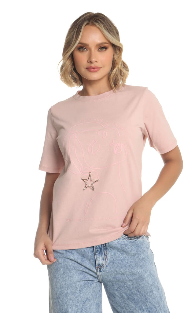 Camiseta Palo de Rosa Amplia - Navissi Clothing ♡