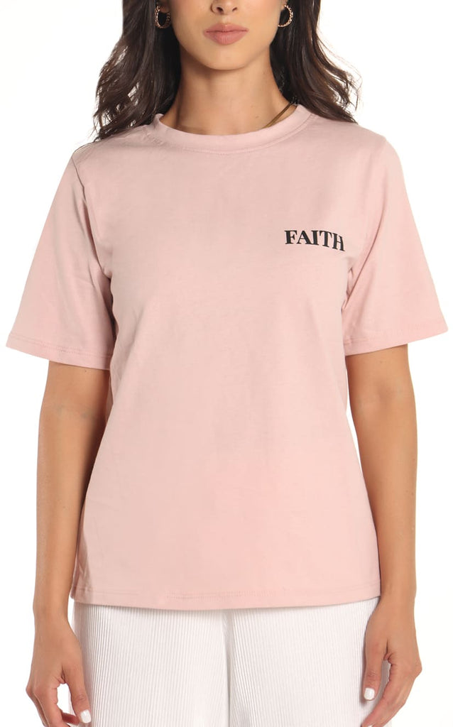 Camiseta Rosa Viejo FAITH - Navissi Clothing ♡