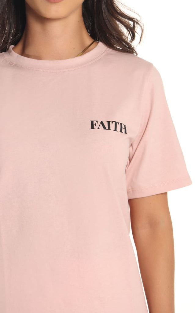 Camiseta Rosa Viejo FAITH - Navissi Clothing ♡