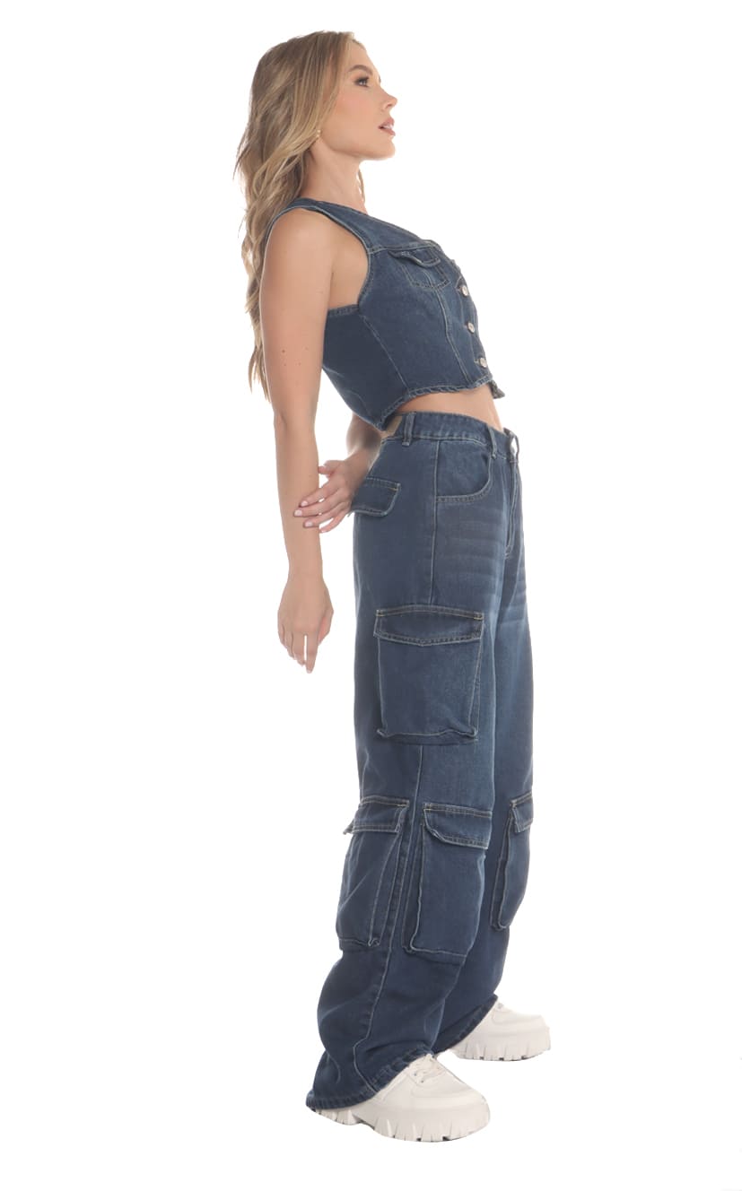 Chaleco Azul Denim - Navissi Clothing ♡