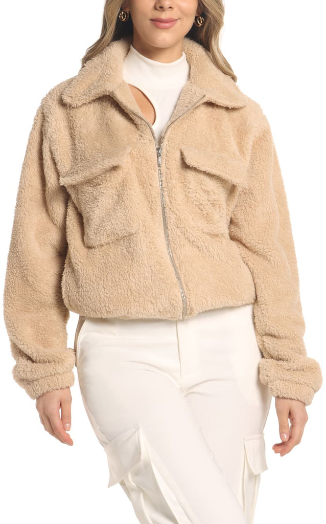 Chaqueta Camel Bolsillos - Navissi Clothing ♡