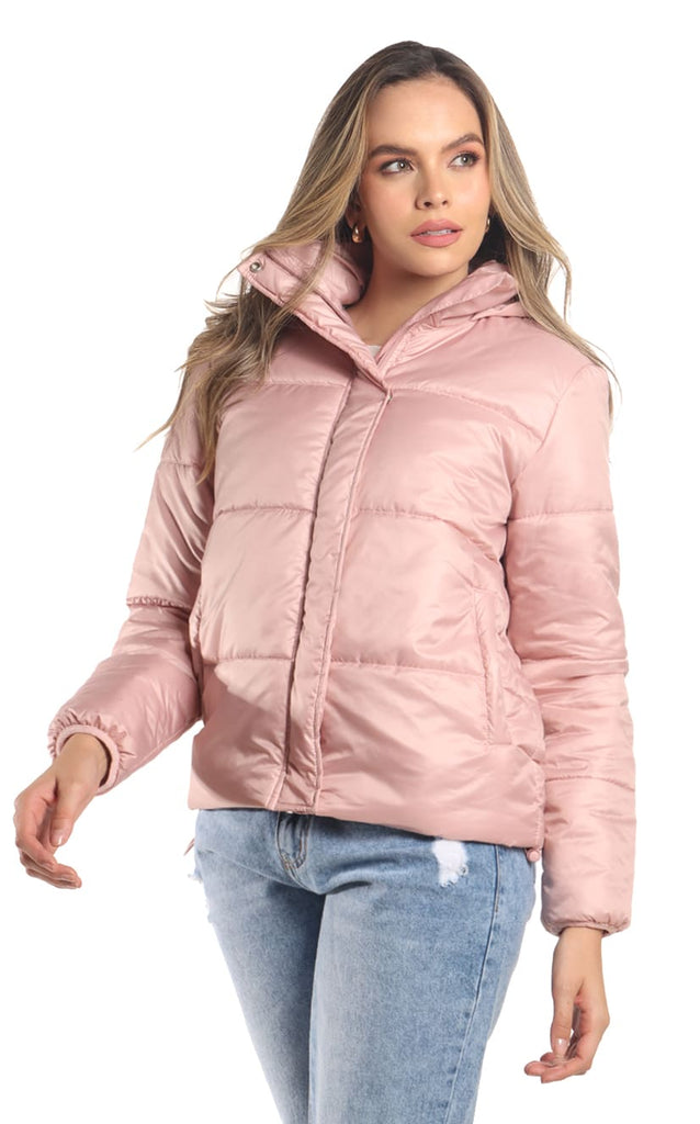 Chaqueta Rosa Acolchada - Navissi Clothing ♡