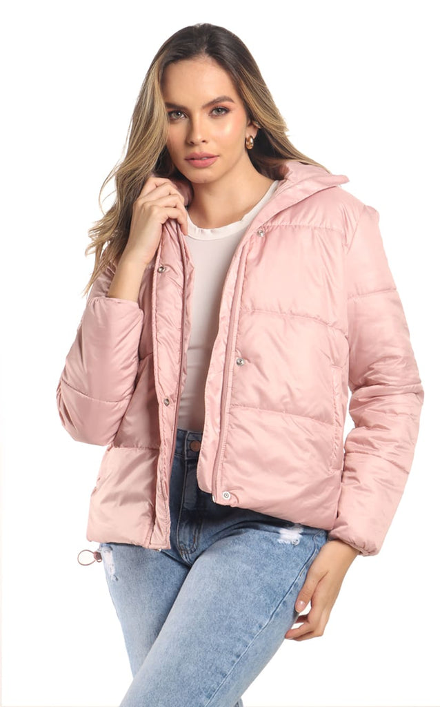 Chaqueta Rosa Acolchada - Navissi Clothing ♡