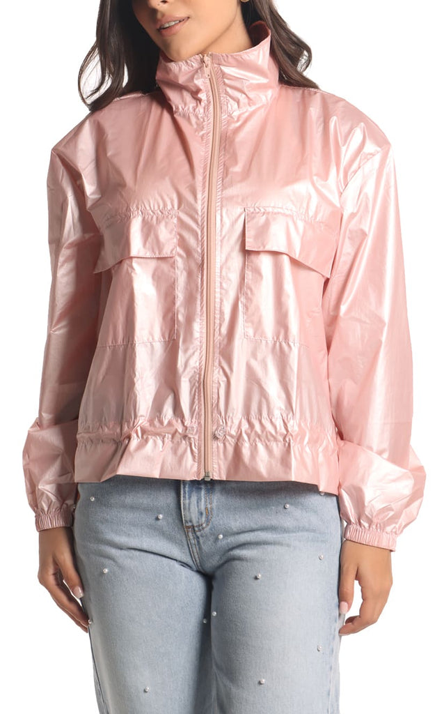 Chaqueta Rosa Tipo Bomper - Navissi Clothing ♡