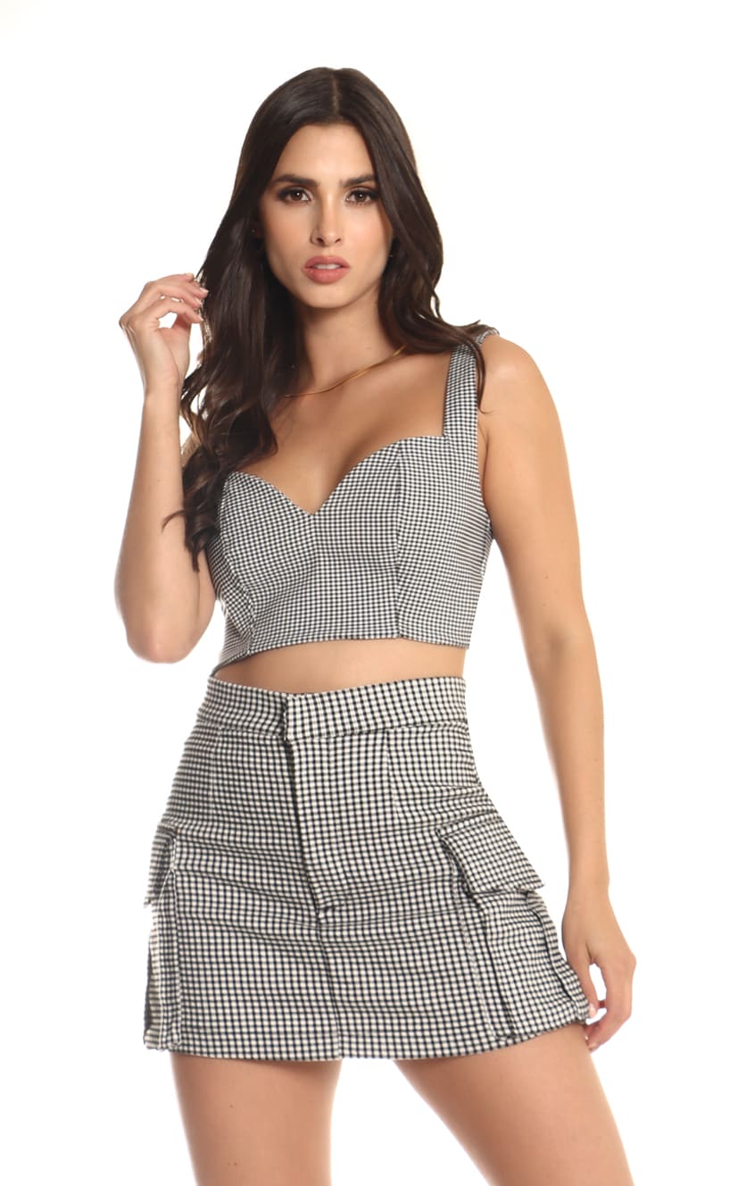Falda Short Gallineto Cargo - Navissi Clothing ♡