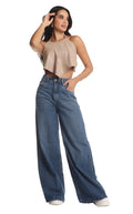 Jean Wide Leg Azul Medio - Navissi Clothing ♡