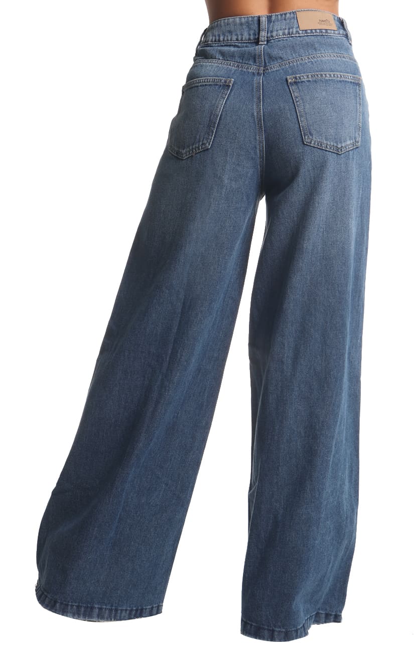 Jean Wide Leg Azul Medio - Navissi Clothing ♡