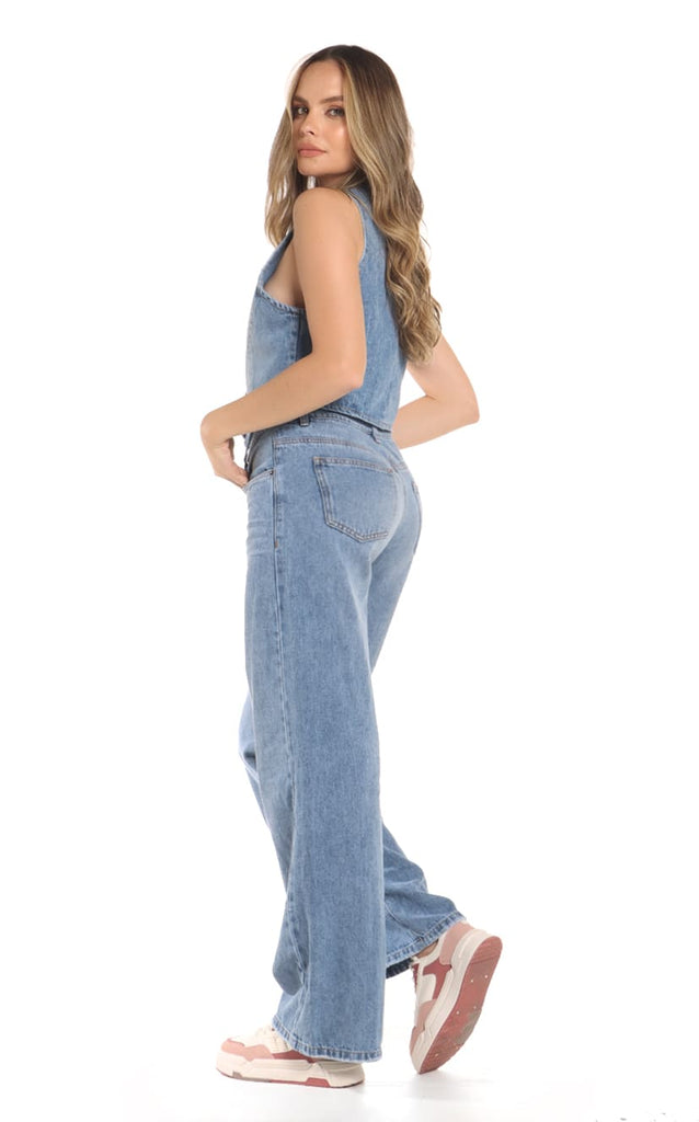 Jeans Wide Leg Claro - Navissi Clothing ♡