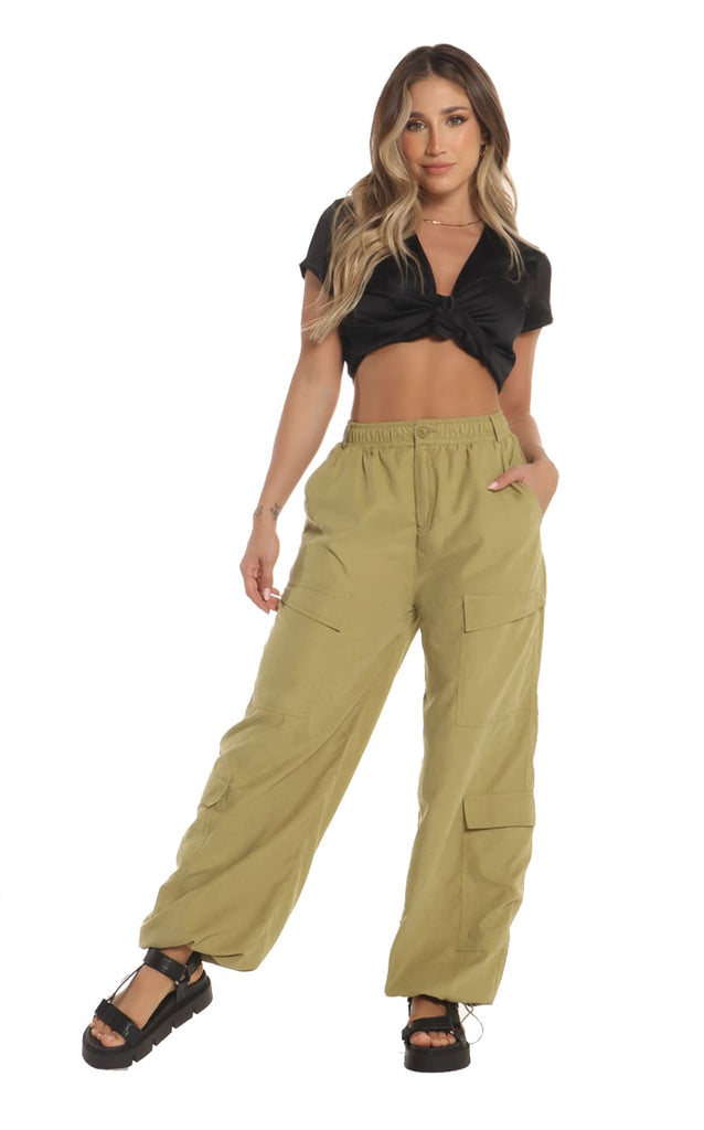 Pantalón Cargo Verde Pistacho - Navissi Clothing ♡