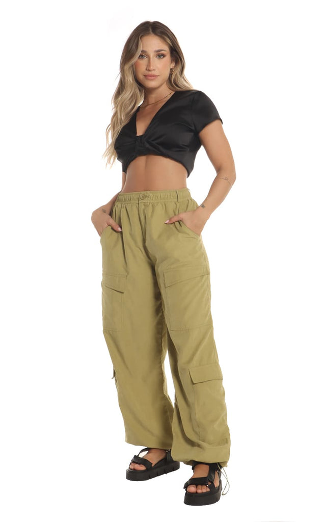 Pantalón Cargo Verde Pistacho - Navissi Clothing ♡