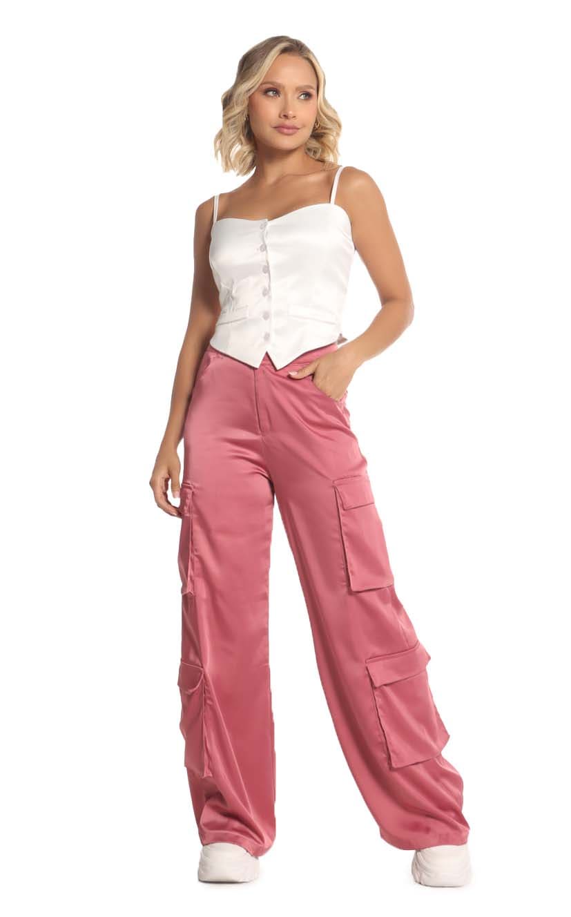 Pantalón Rosa Cargo - Navissi Clothing ♡