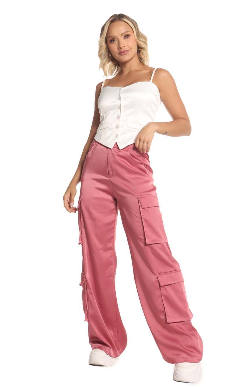 Pantalón Rosa Cargo - Navissi Clothing ♡