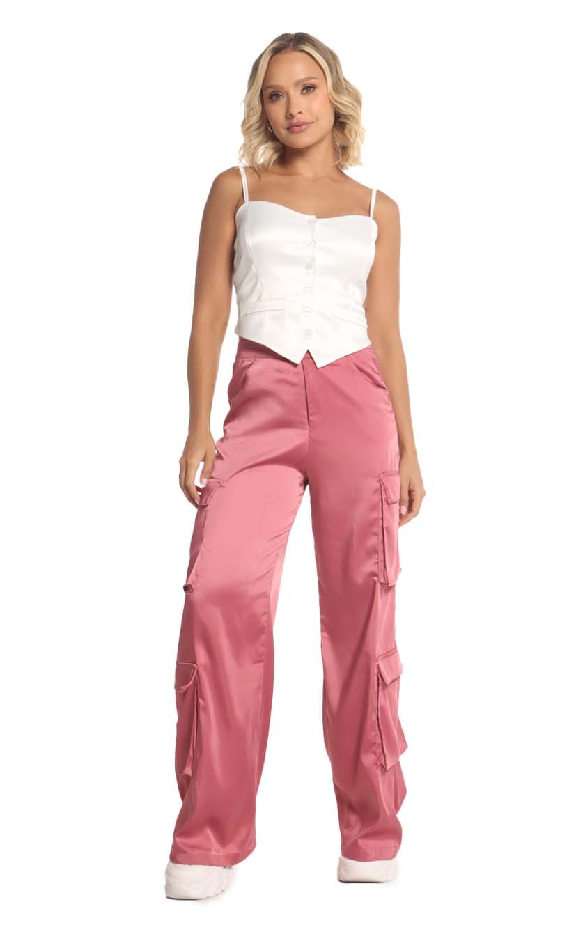 Pantalón Rosa Cargo - Navissi Clothing ♡