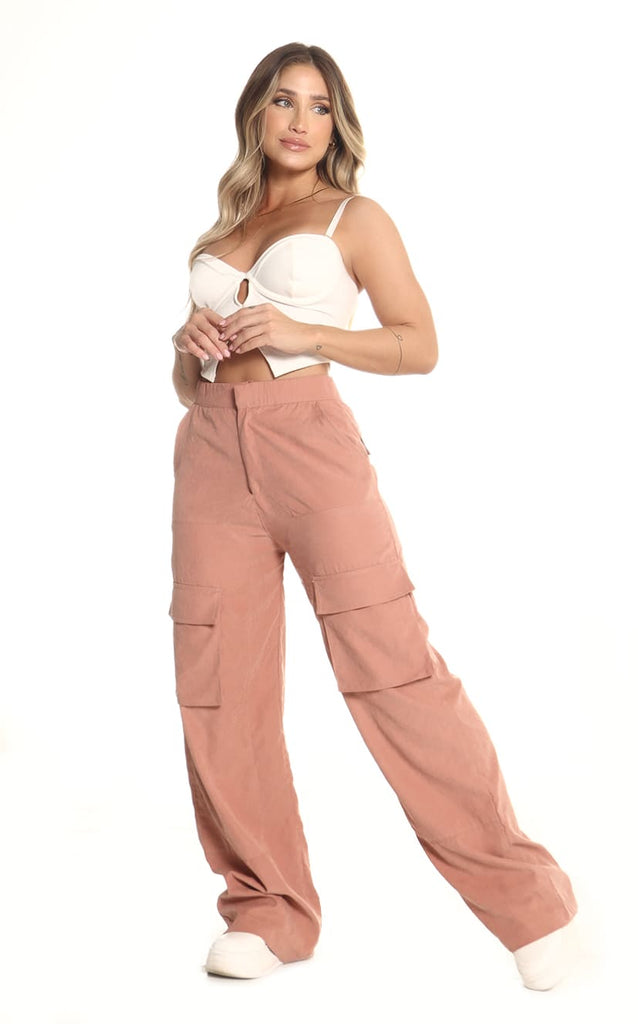 Pantalón Rosa Viejo Cargo - Navissi Clothing ♡