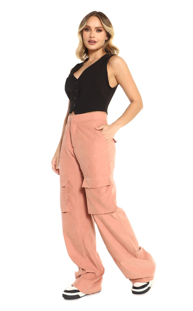 Pantalón Rosa Viejo Cargo - Navissi Clothing ♡