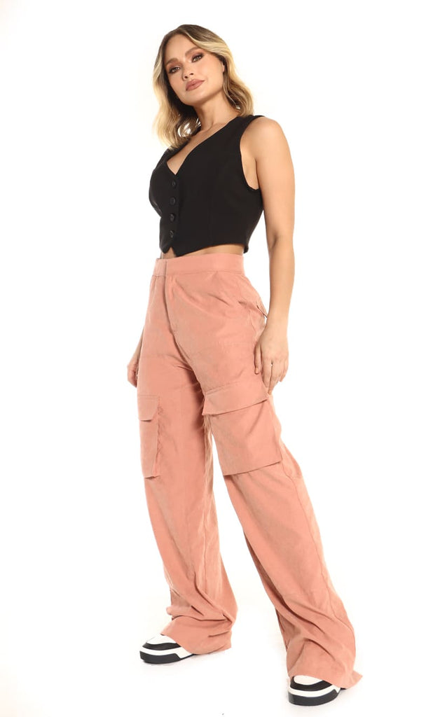 Pantalón Rosa Viejo Cargo - Navissi Clothing ♡