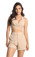 Short Tipo Sastre Arena - Navissi Clothing ♡