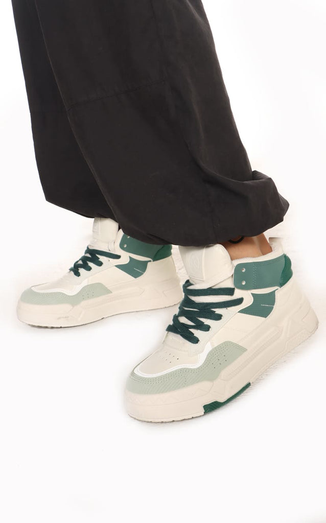 Tenis Bota Bicolor Verde - Navissi Clothing ♡