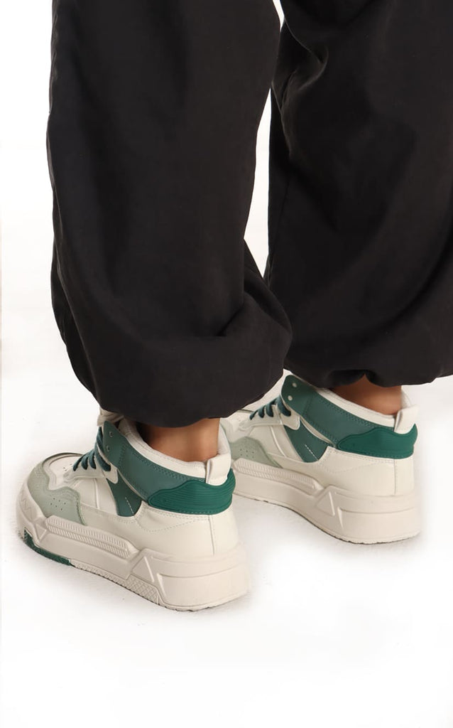 Tenis Bota Bicolor Verde - Navissi Clothing ♡