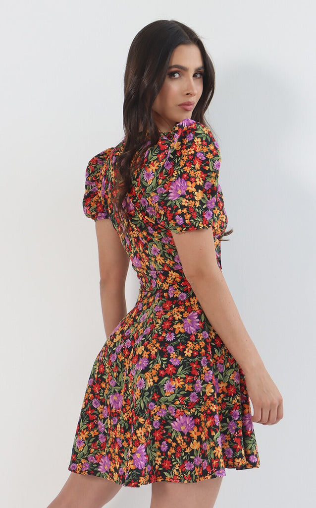 Vestido de Flores Anudado - Navissi Clothing ♡